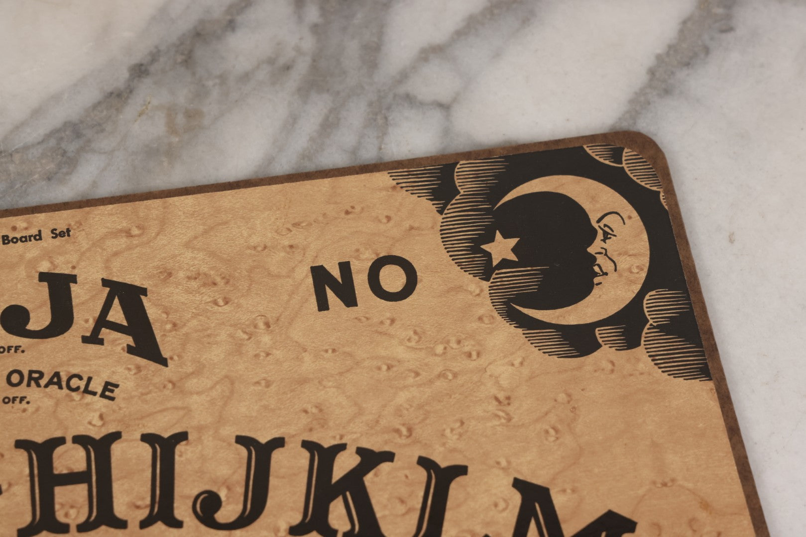 Lot 005 - Vintage William Fuld Talking Board Set, "Ouija" Board, Mystifying Oracle With Original Box And Planchette, Manufactured By Parker Brothers, Salem, Massachusetts, Circa Late 1960s/1970s