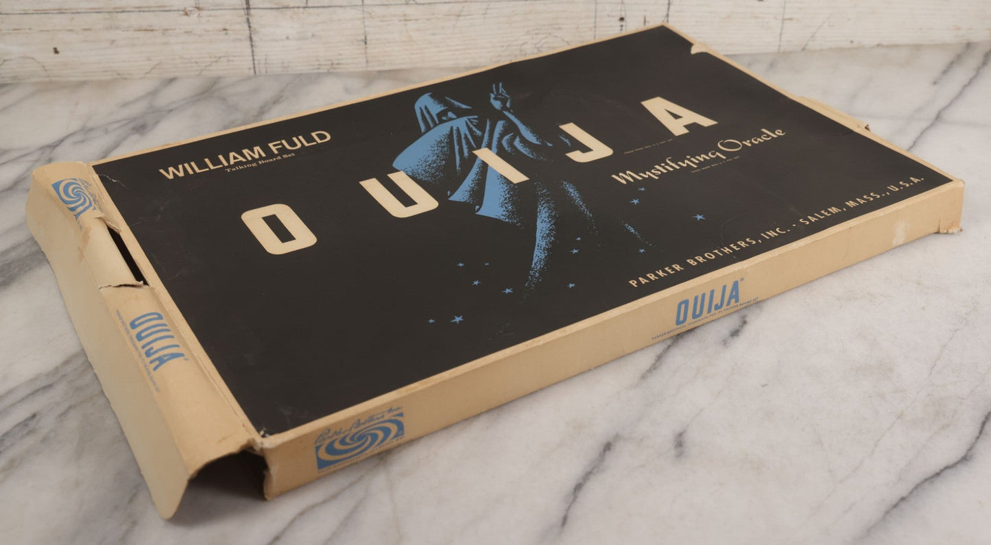 Lot 005 - Vintage William Fuld Talking Board Set, "Ouija" Board, Mystifying Oracle With Original Box And Planchette, Manufactured By Parker Brothers, Salem, Massachusetts, Circa Late 1960s/1970s