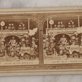 Lot 016 - Antique Stereoview Stereo Optic 3D Diablerie Photo Card, "Chemin De Fer Infernal” (Infernal Railway, Railway To Hell), Skeletons And Devils At Purgatory Train Station, "A Voyage Through The Lower Regions"