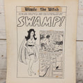 Lot 061 - Vintage "Winnie The Witch" Original Hand Drawn Pen And Ink Underground Comic Book Art, Inspired By The Charlton Comics Character From "Ghostly Haunts," Artist Signed D.K. (D.F.K.), 1972, On Artist Paper, 14" x 17"
