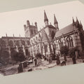 Lot 070 - Antique Photo Album With Approximately 80 Souvenir Photographs Of Landmarks Around Europe, England Including Churches And Cathedrals, Bridges, Architecture, Interiors, And Graveyards, Contained In "The Photo-Bind" Trademarked Album By J.H.H.M.