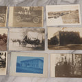 Lot 084 - Grouping Of Ten Antique Real Photo Postcards R.P.P.C. Of Transportation And Locations, Including Early Automobiles, Horse Drawn Carriages, And Landmarks In And Around New Hampshire
