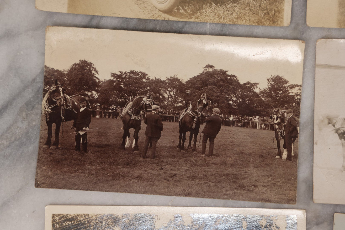 Lot 084 - Grouping Of Ten Antique Real Photo Postcards R.P.P.C. Of Transportation And Locations, Including Early Automobiles, Horse Drawn Carriages, And Landmarks In And Around New Hampshire