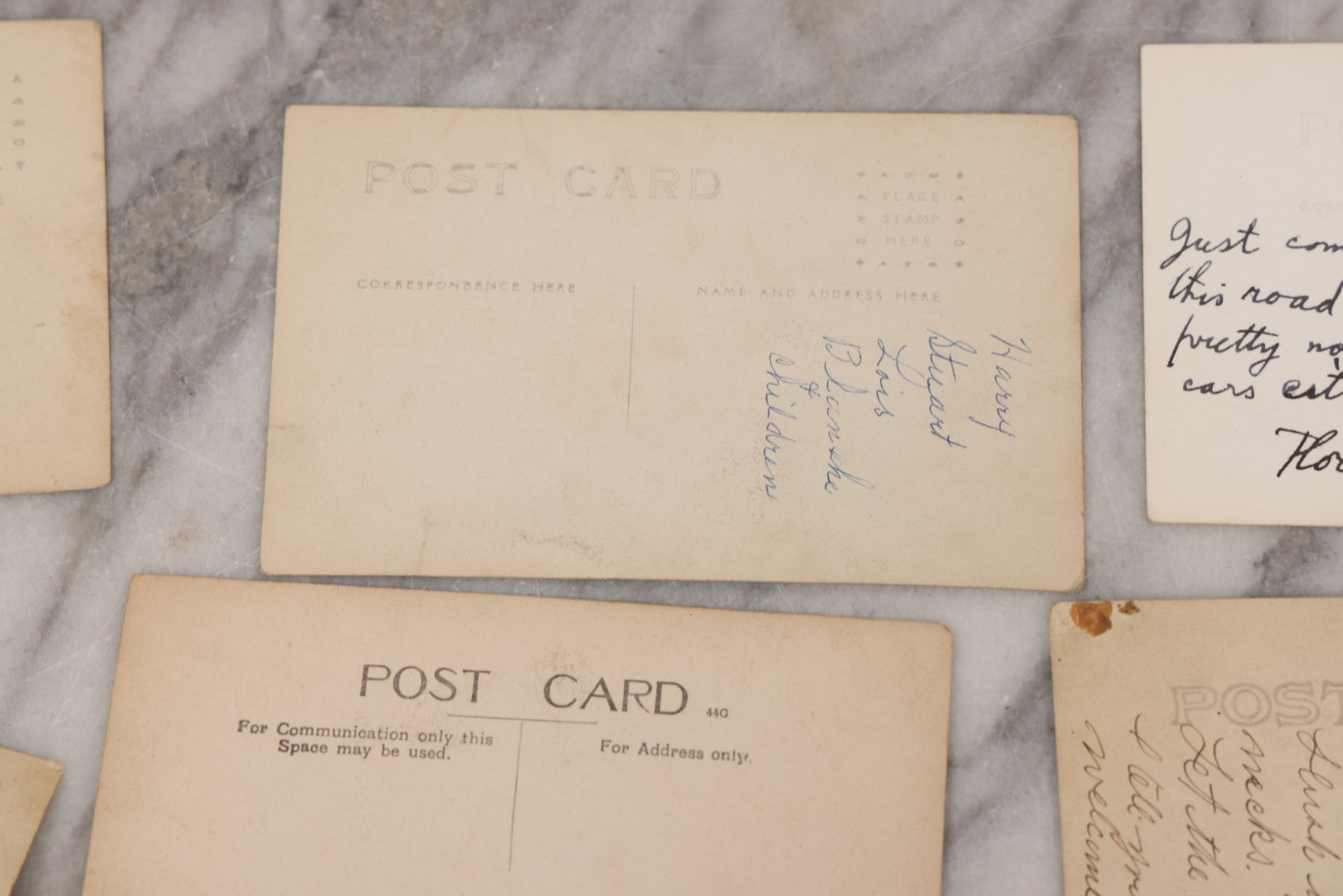 Lot 084 - Grouping Of Ten Antique Real Photo Postcards R.P.P.C. Of Transportation And Locations, Including Early Automobiles, Horse Drawn Carriages, And Landmarks In And Around New Hampshire