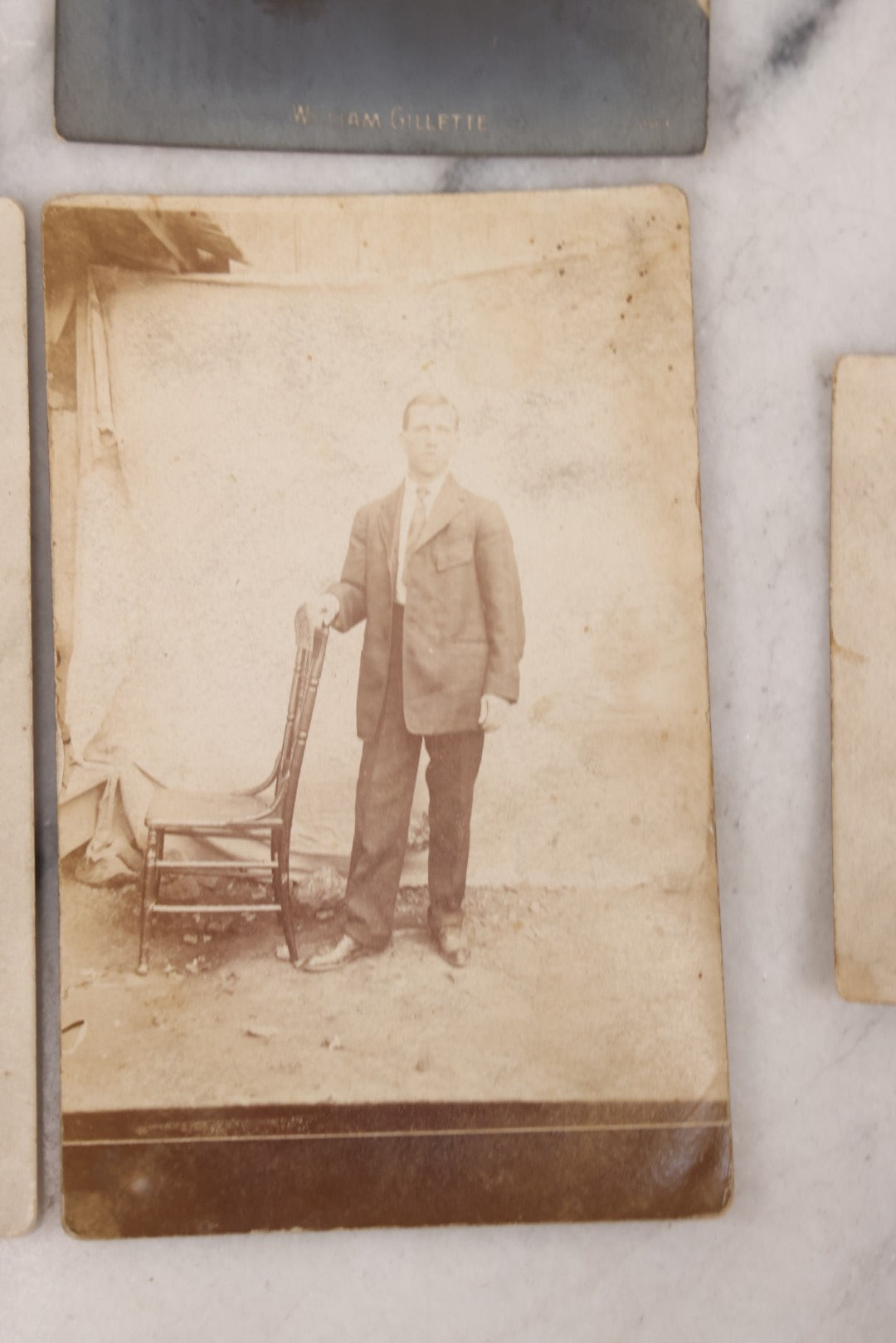 Lot 085 - Grouping Of 18 Antique Real Photo Postcards R.P.P.C. Of Men And Boys, Including Men In Overalls, Knights Templar / Freemasons, Sailors, Men Smoking, And More