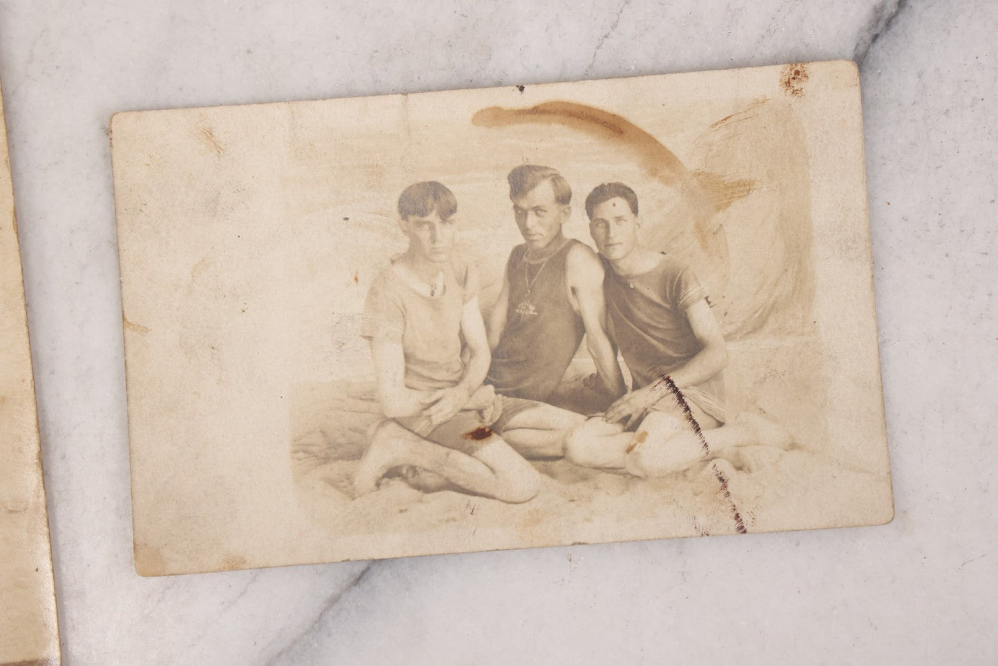 Lot 085 - Grouping Of 18 Antique Real Photo Postcards R.P.P.C. Of Men And Boys, Including Men In Overalls, Knights Templar / Freemasons, Sailors, Men Smoking, And More