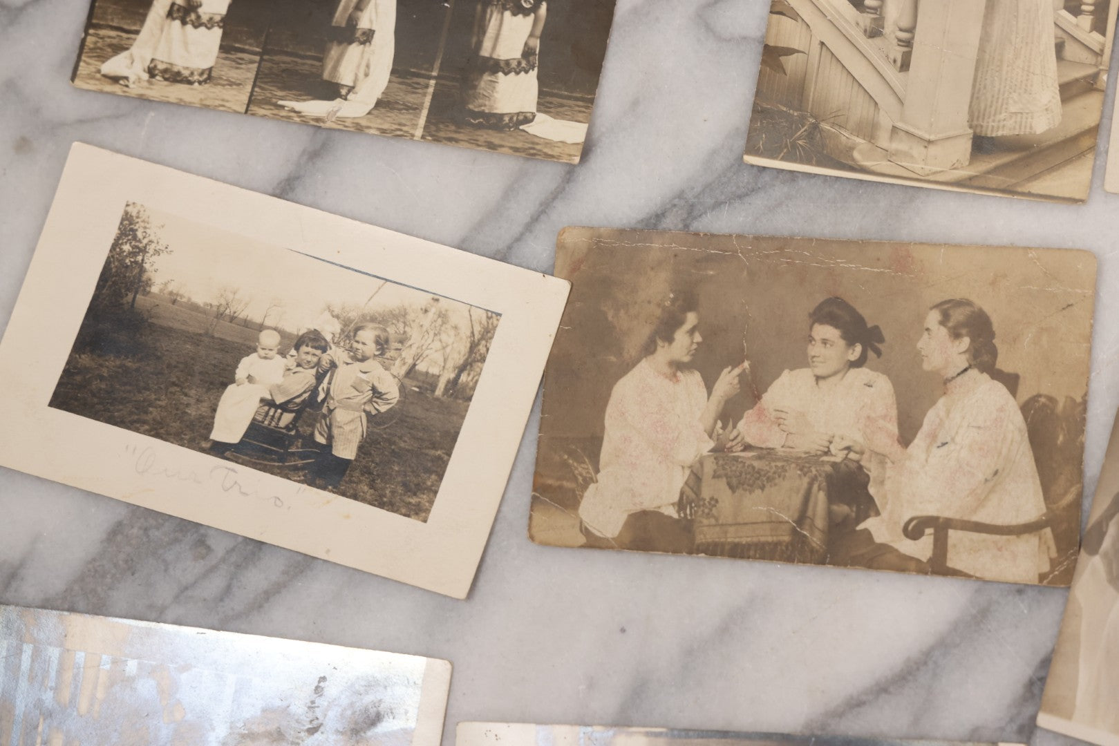 Lot 086 - Grouping Of 31 Antique Real Photo Postcards R.P.P.C. Of Women And Children