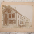 Lot 110 - Boarded Photo Of House Of Dr. E.W. Hoosoon With White Picket Fence, Family Outside, Man On Horse-Drawn Wagon, Photographed By E.W. Smith, Centre Harbor, N.H.