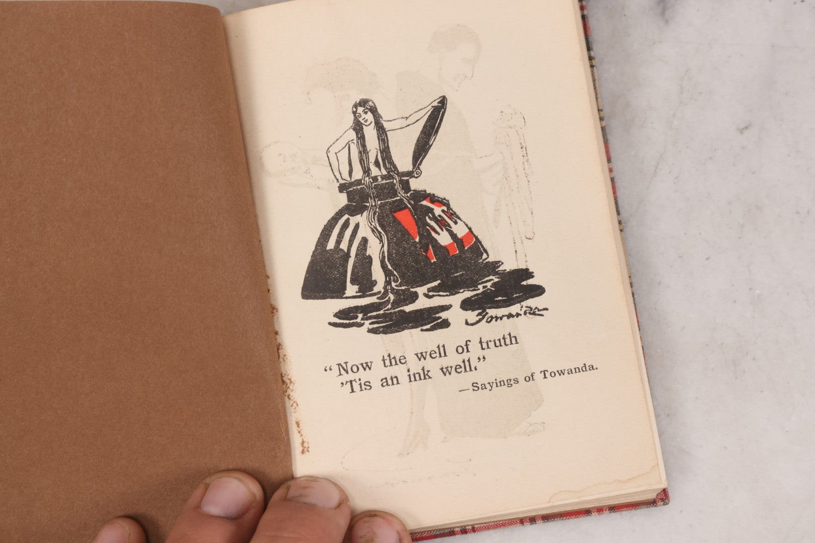 Lot 124 - "The Complete Cynic's Calendar Of Revised Wisdom For 1906" Antique Book With Black Cats On Cover By Ethel Watts Mumford, Oliver Herford, & Addison Mizner, With Macabre Frontispiece, Published By Paul Elder And Company, San Francisco 