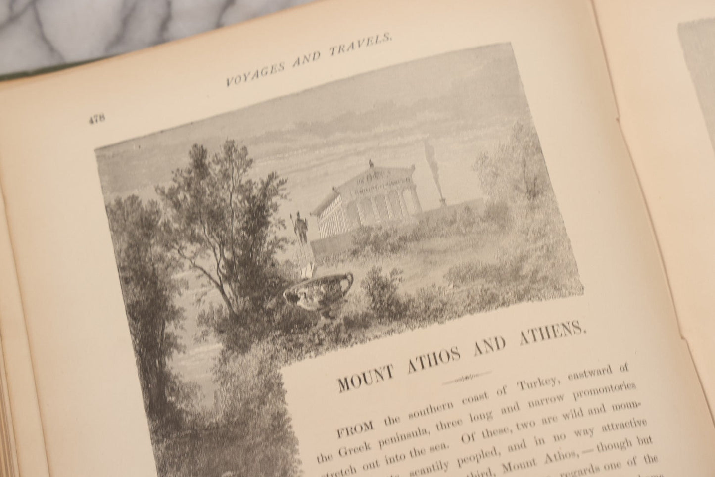 Lot 125 - "Voyages And Travels, Or Scenes In Many Lands" Edited By Leo De Colange, Published By E.W. Walker & Co., Boston, 1887, Richly Illustrated With 850 Wood And Steel Engravings Of World Views
