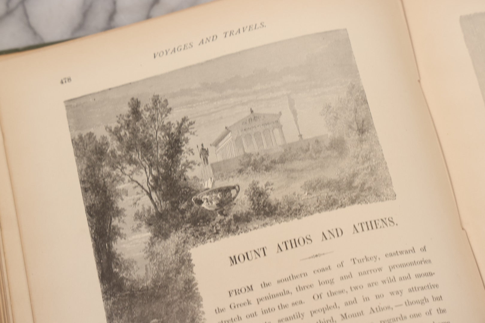 Lot 125 - "Voyages And Travels, Or Scenes In Many Lands" Edited By Leo De Colange, Published By E.W. Walker & Co., Boston, 1887, Richly Illustrated With 850 Wood And Steel Engravings Of World Views