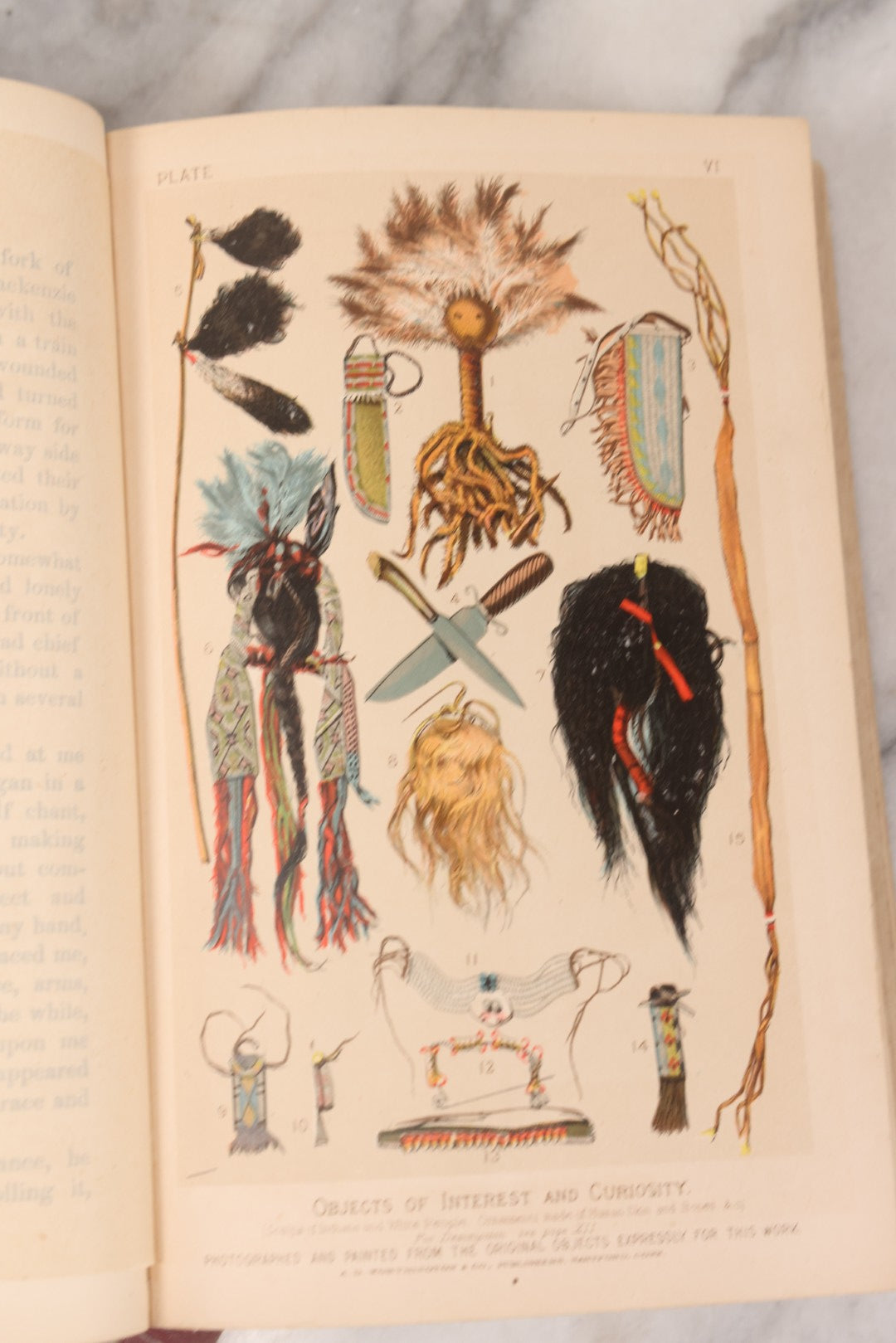 Lot 126 - "Thirty Three Years Among Our Wild Indians" Antique Book By Col. Richard Dodge, With 20+ Engraved Illustrations And 6 Color Chromo-Lithograph Plates, Introduction By Gen. William T. Sherman, Published By Worthington & Co., 1882