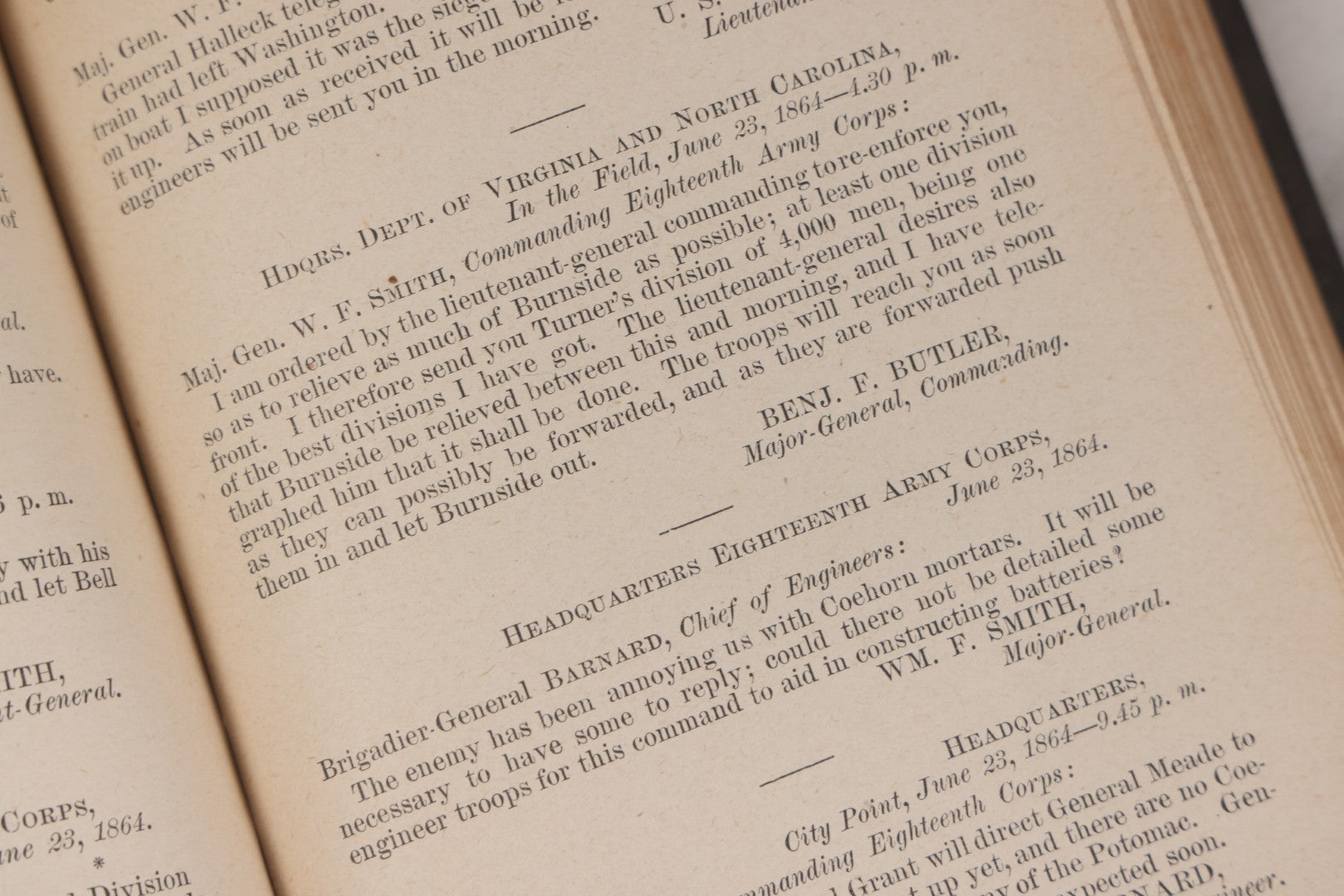 Lot 127 - "The War Of The Rebellion: Compilation Of The Official Records Of The Union And Confederate Armies" Antique Book, Series I Volume XL Part II "Correspondence, Etc.", Published By Government Printing Office, Washington, 1892