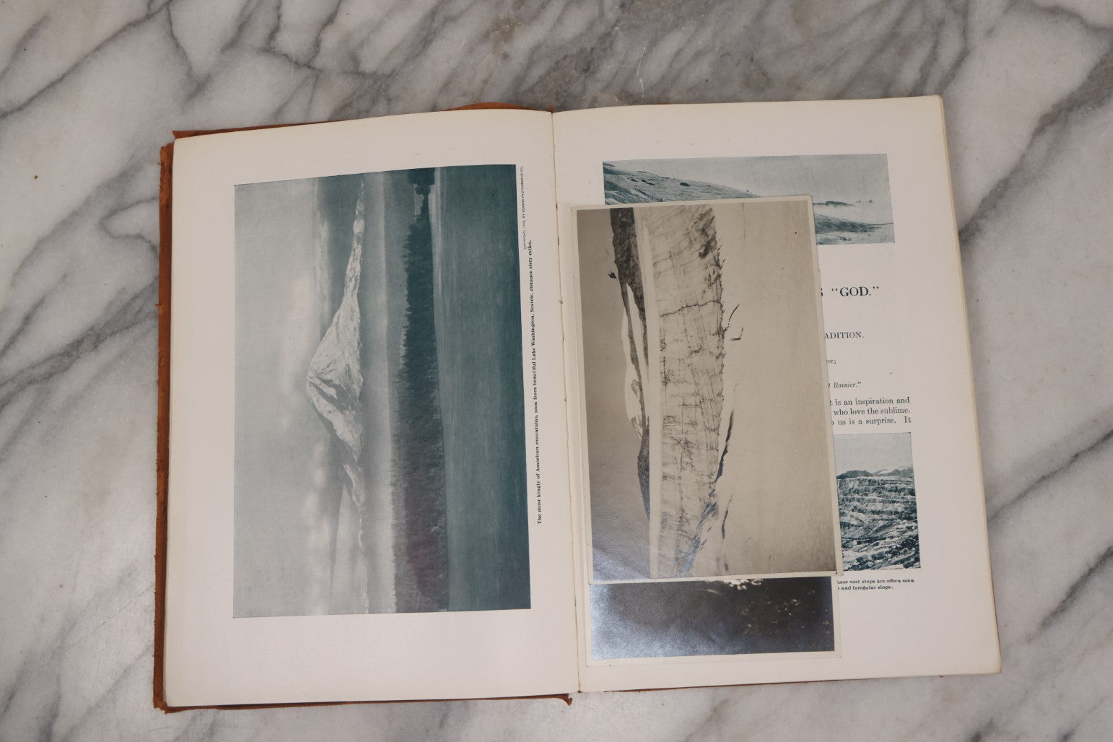Lot 129 - "The Mountain That Was 'God'" Antique Photography Book By John H. Williams Documenting Mount Rainier (A.K.A. Tahoma, Tacoma), Washington State, Published By G.P. Putnam's Sons, New York & London, 1911