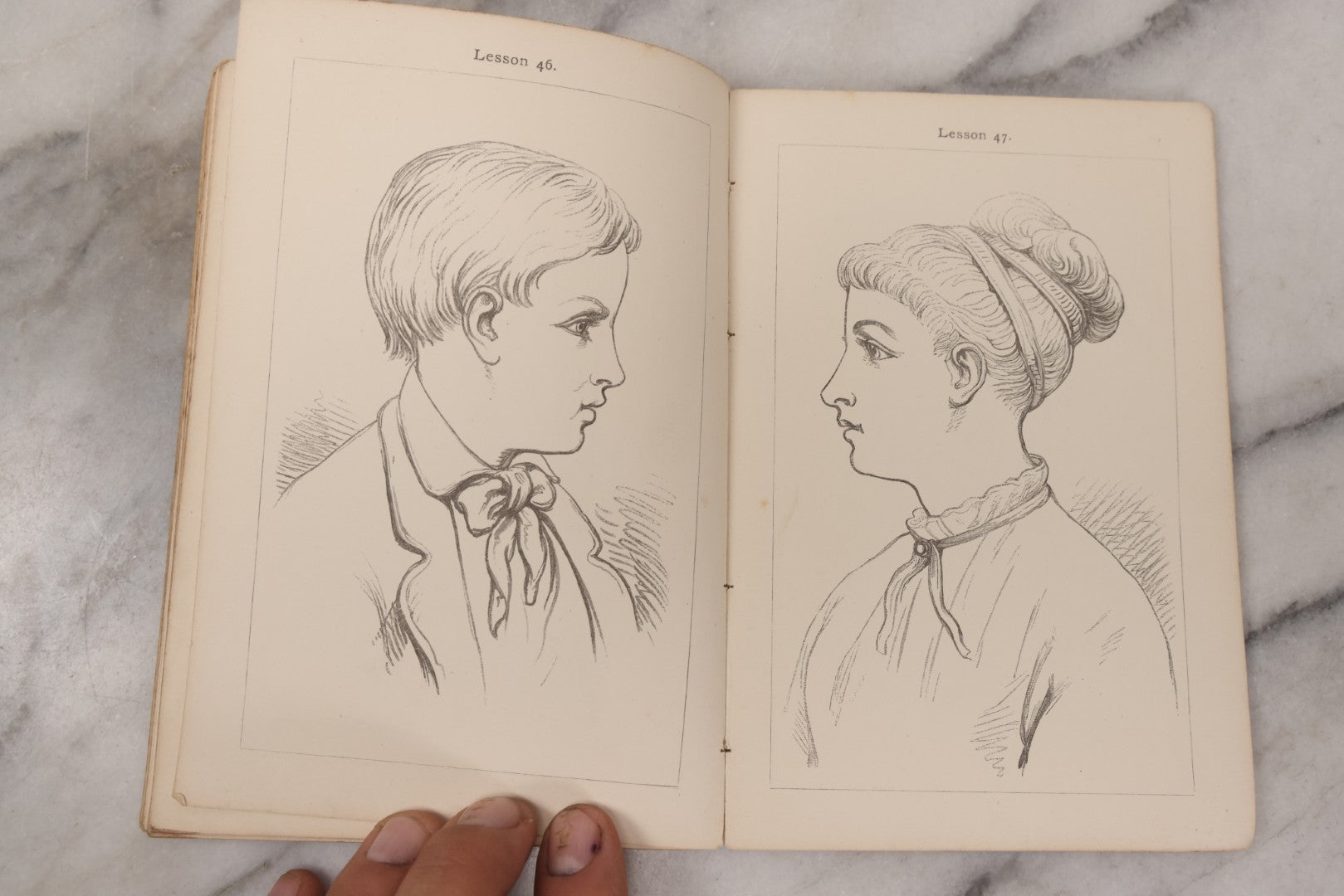 Lot 131 - "A Progressive Drawing Book For Beginners" Antique Art Drawing Book By Philip H. Delamotte, Published By Macmillan And Co., London, 1969, With Illustrated Lessons And Examples