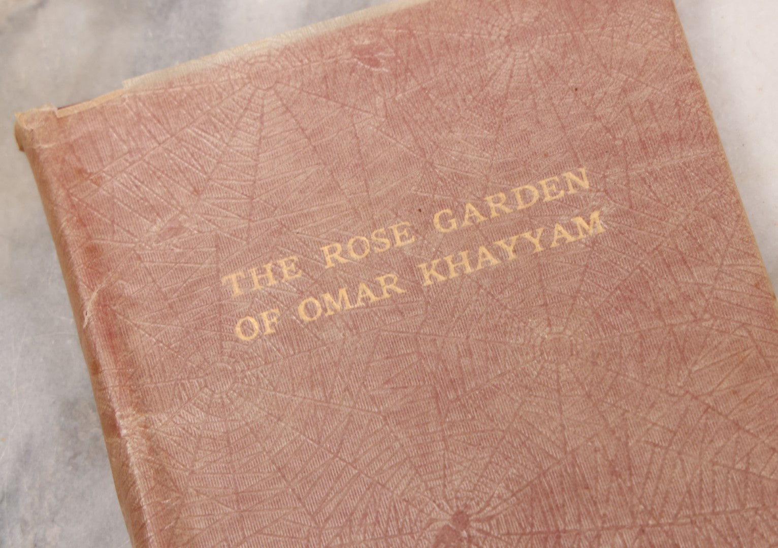 Lot 134 - "The Rose Garden Of Omar Khayyam" Vintage Book Founded On (Translated From) The Persian By Eben Francis Thompson, With Spider Web Paper Dust Jacket, Privately Printed, Worcester, Massachusetts, 1932