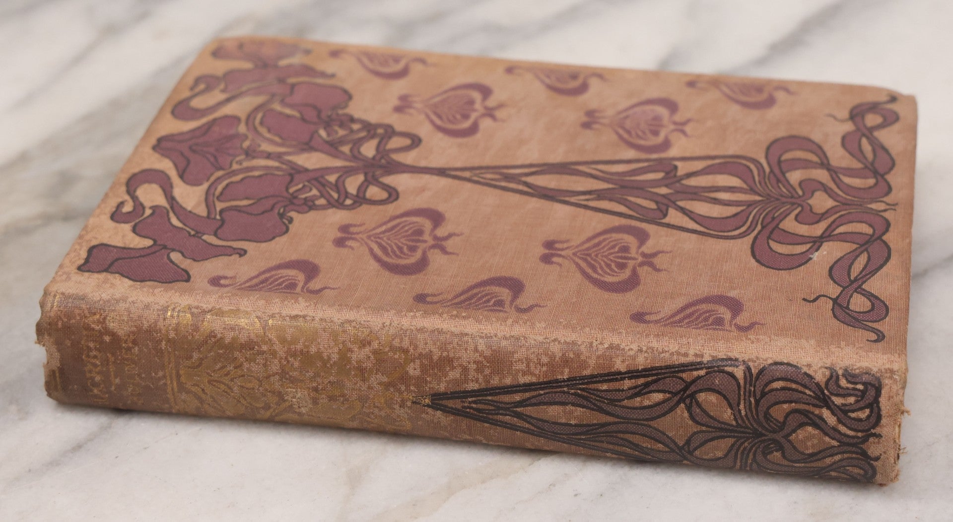 Lot 136 - "Lucretia Or Children Of Night" Antique Book By Lord Edward Bulwer Lytton, Cover Decorated With Art Nouveau Designs, 1904 Inscription, Published By Hurst And Company, New York, 1853
