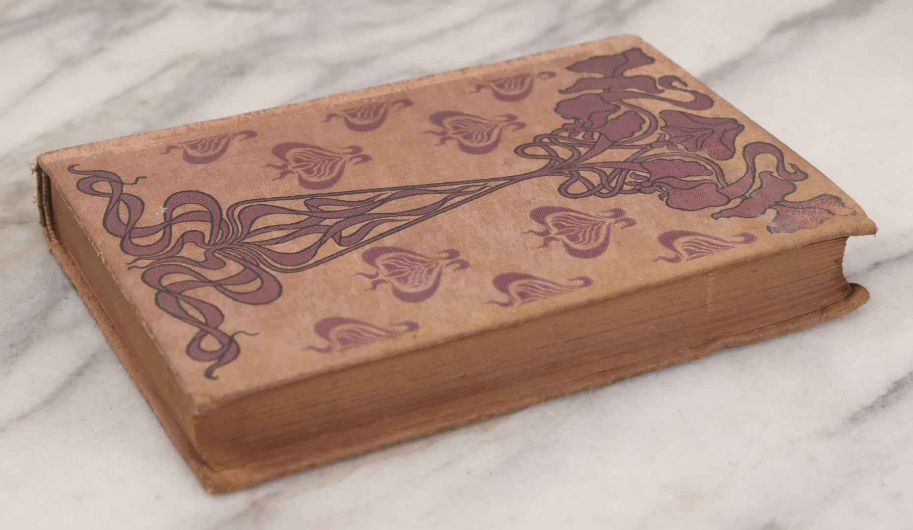 Lot 136 - "Lucretia Or Children Of Night" Antique Book By Lord Edward Bulwer Lytton, Cover Decorated With Art Nouveau Designs, 1904 Inscription, Published By Hurst And Company, New York, 1853
