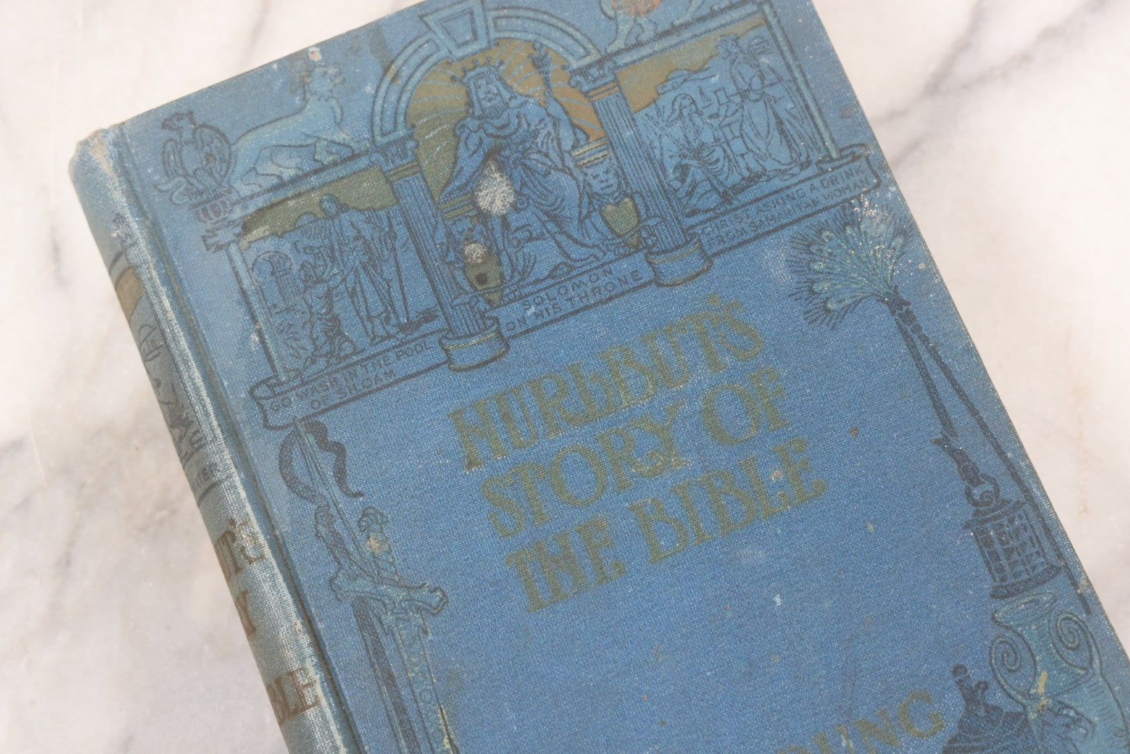 Lot 138 - "Self Pronouncing Story Of The Bible" Antique Illustrated Book Of Bible Stories By Rev. Jesse Lyman Hurlbut, Published By W.E. Scull, 1904