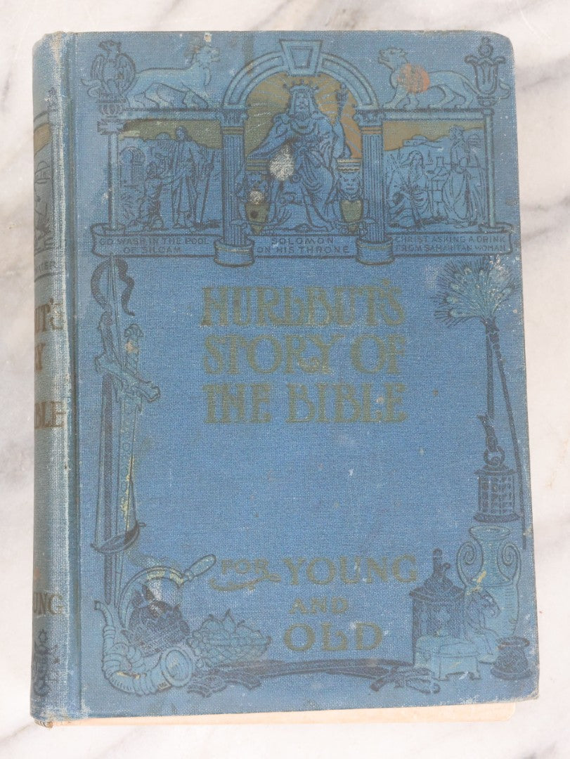 Lot 138 - "Self Pronouncing Story Of The Bible" Antique Illustrated Book Of Bible Stories By Rev. Jesse Lyman Hurlbut, Published By W.E. Scull, 1904
