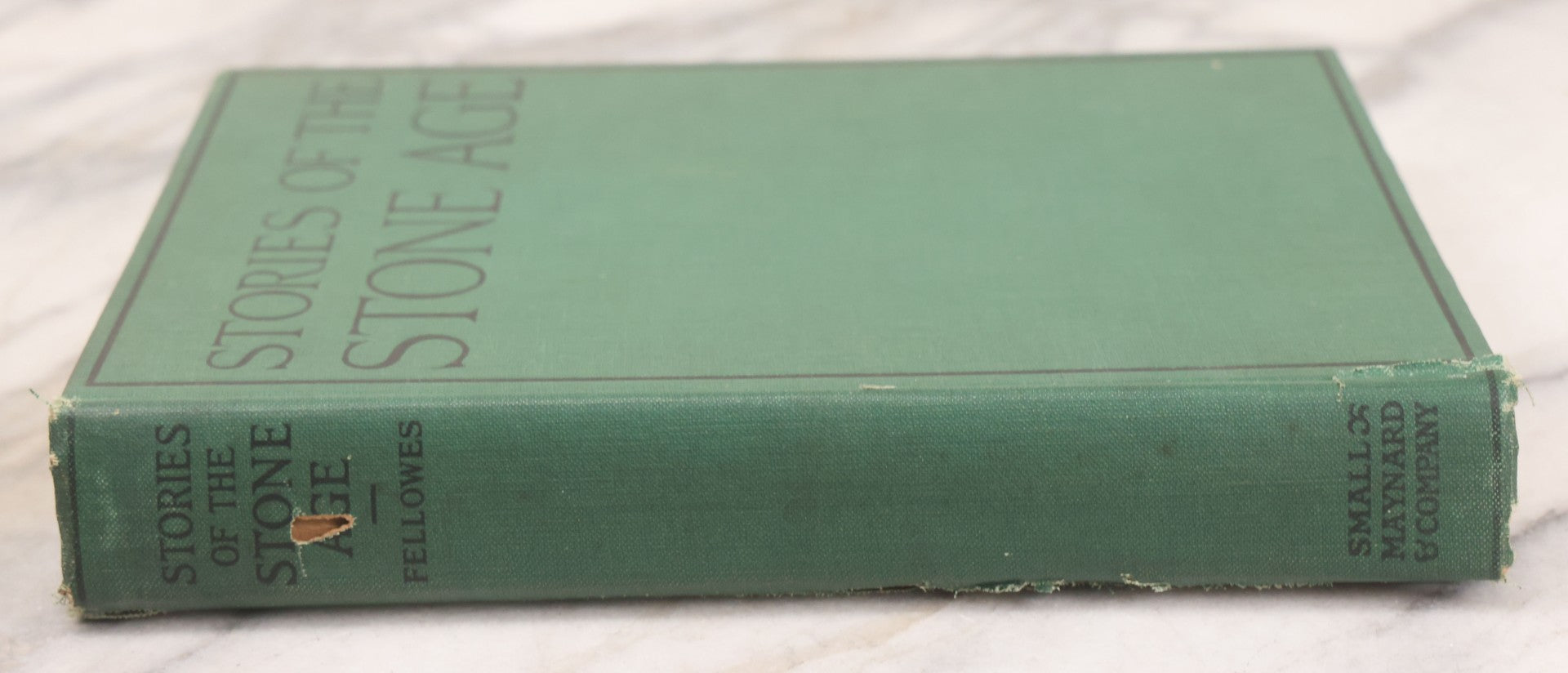 Lot 139 - "Stories Of The Stone Age; A Boy's Life In 16,000 B.C." Antique Illustrated Book By Edward Colton Fellowes, Published By Small, Maynard & Company, Cambridge, Mass, 1925