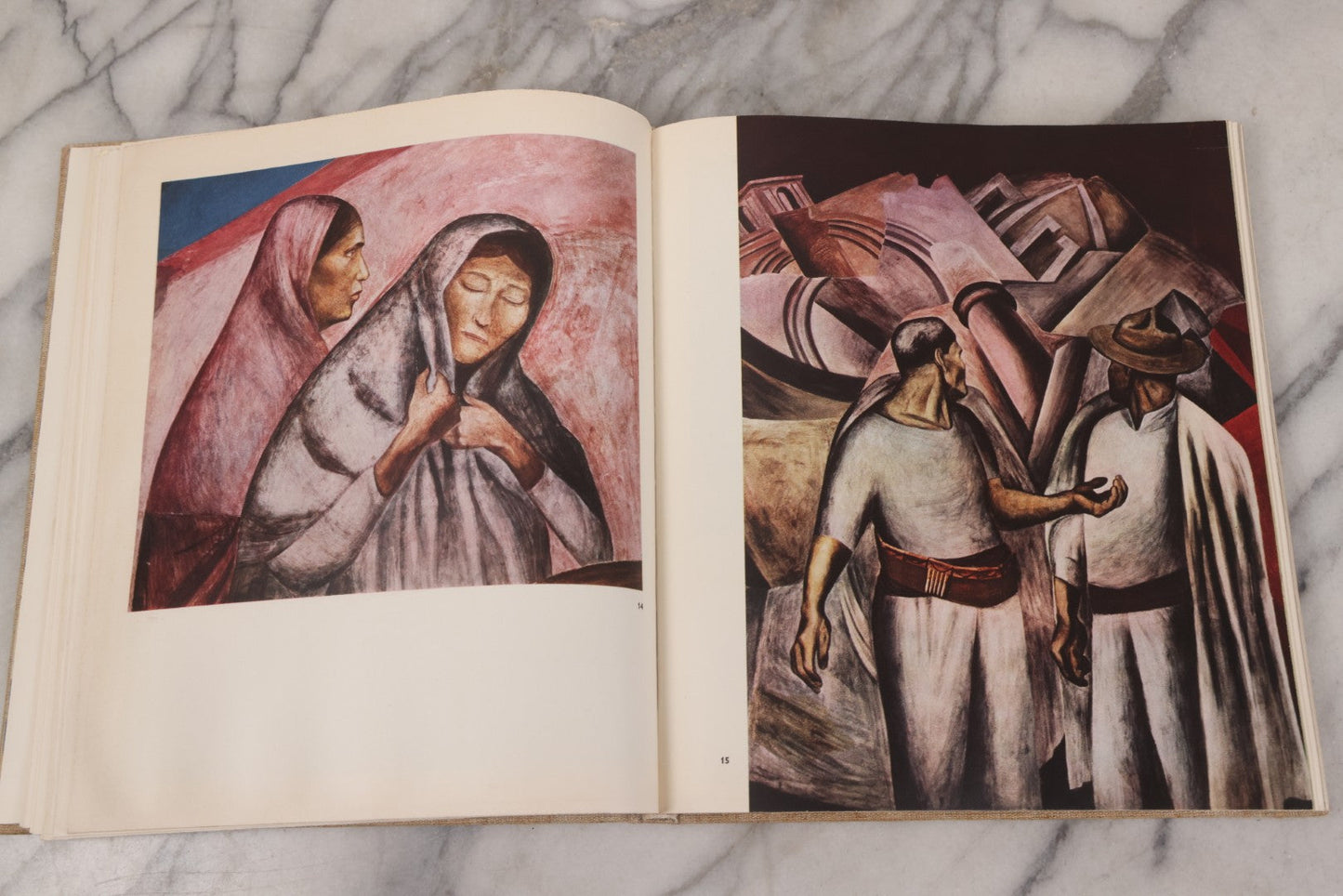 Lot 140 - "Mural Painting Of The Mexican Revolution" Large-Format Vintage Art Book, Richly Illustrated, Published By Fondo De Cultura Económica, Mexico, 1967, Second English Edition, Linen Cloth Boards With Stylized Pre-Columbian Design
