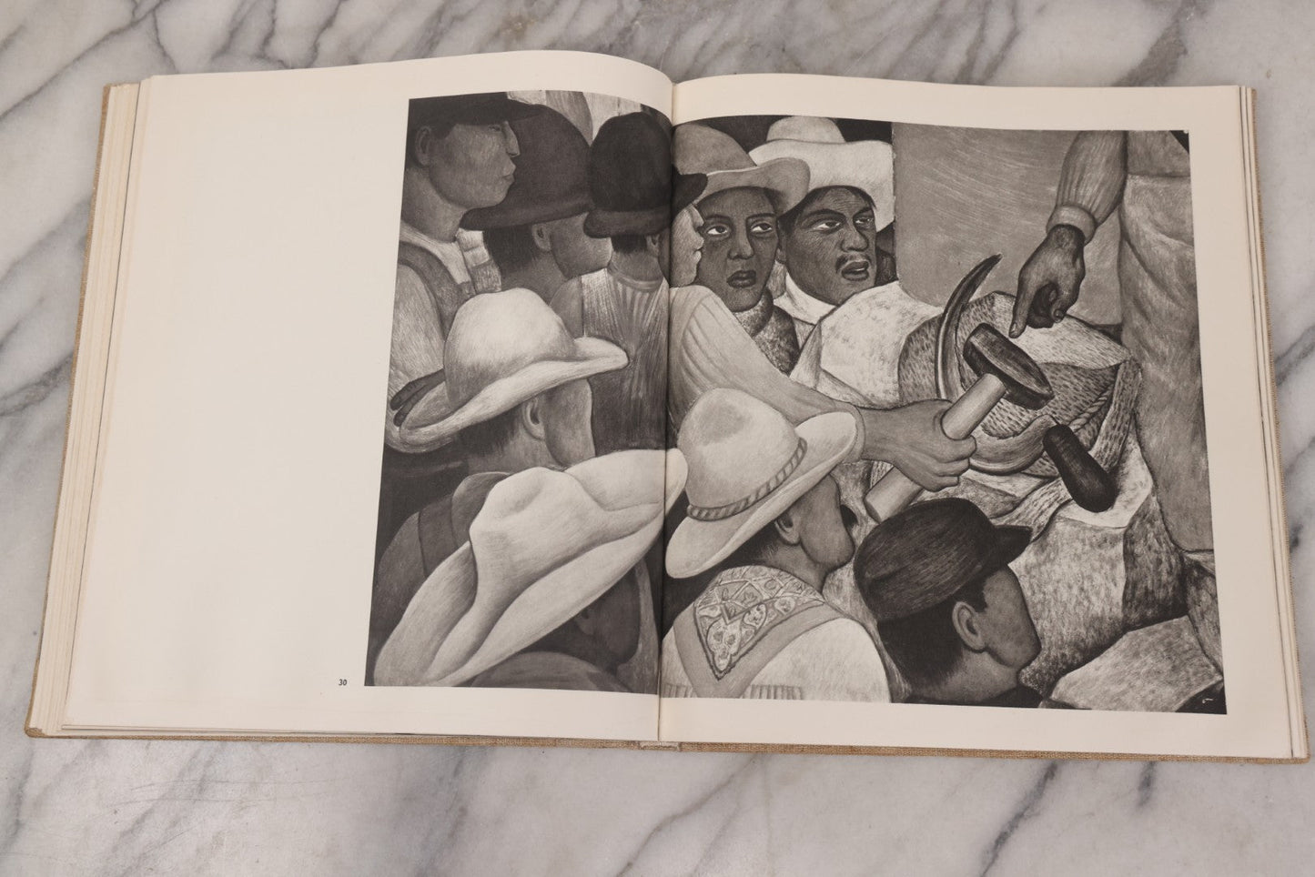Lot 140 - "Mural Painting Of The Mexican Revolution" Large-Format Vintage Art Book, Richly Illustrated, Published By Fondo De Cultura Económica, Mexico, 1967, Second English Edition, Linen Cloth Boards With Stylized Pre-Columbian Design