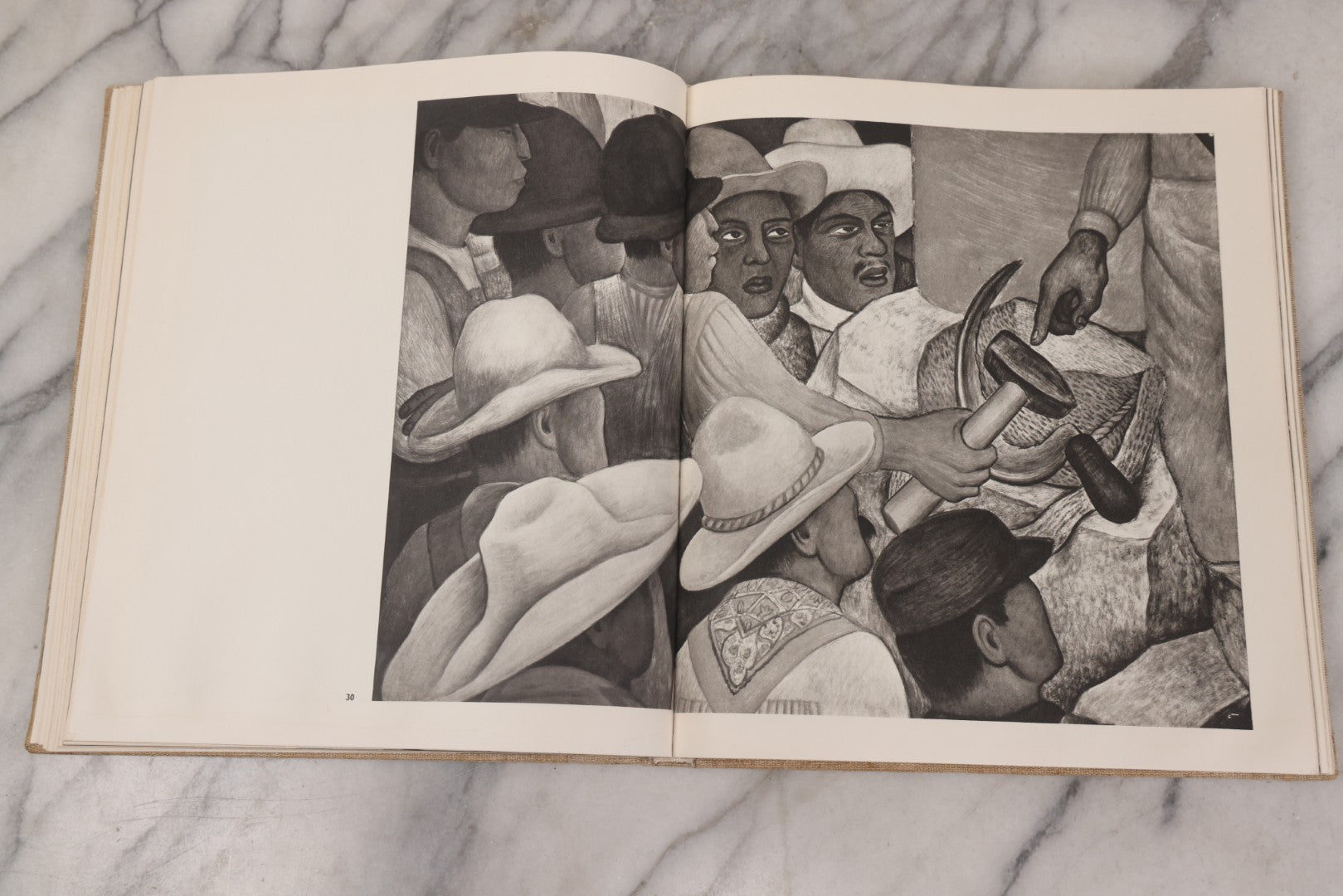 Lot 140 - "Mural Painting Of The Mexican Revolution" Large-Format Vintage Art Book, Richly Illustrated, Published By Fondo De Cultura Económica, Mexico, 1967, Second English Edition, Linen Cloth Boards With Stylized Pre-Columbian Design