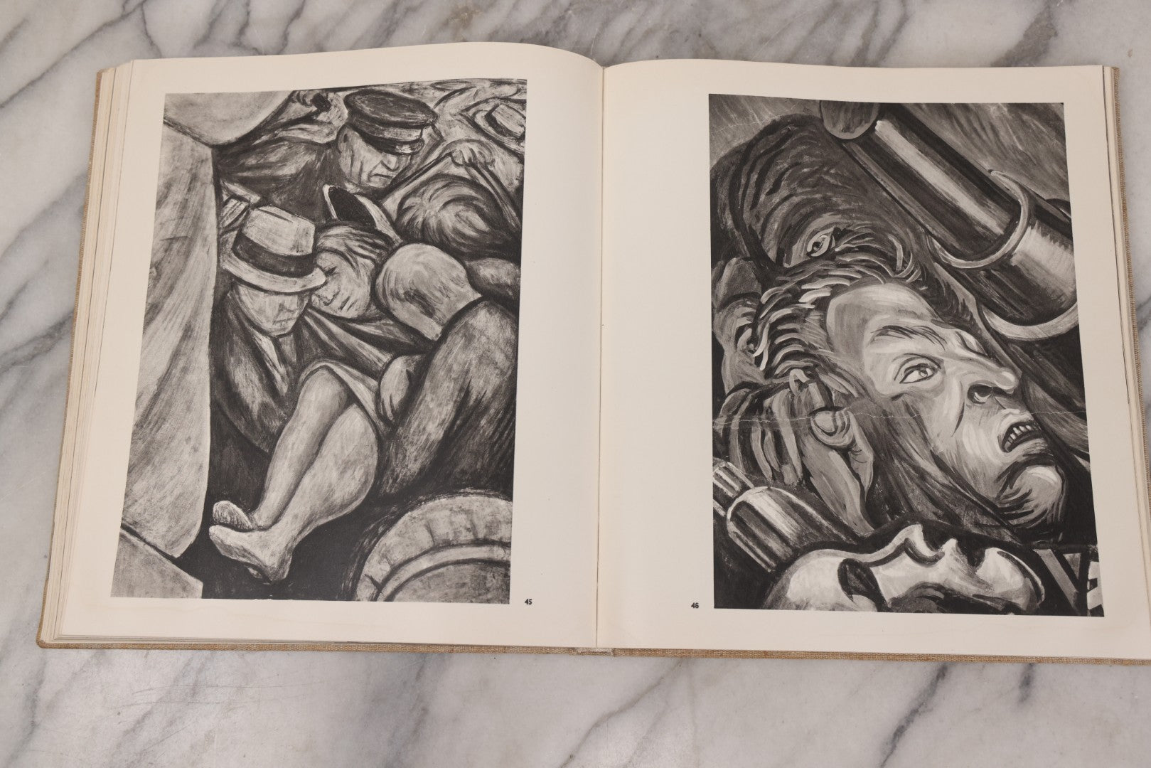 Lot 140 - "Mural Painting Of The Mexican Revolution" Large-Format Vintage Art Book, Richly Illustrated, Published By Fondo De Cultura Económica, Mexico, 1967, Second English Edition, Linen Cloth Boards With Stylized Pre-Columbian Design