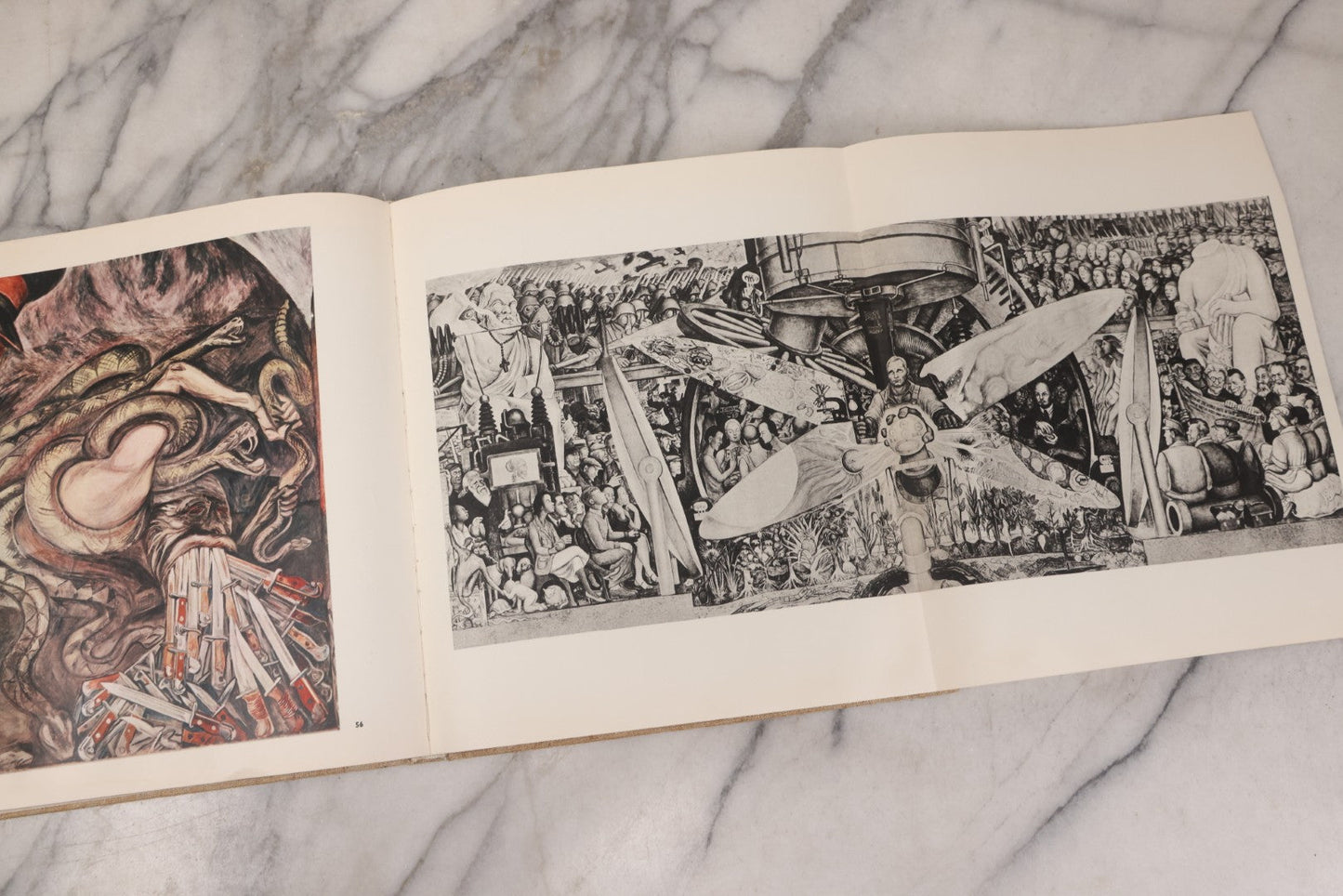 Lot 140 - "Mural Painting Of The Mexican Revolution" Large-Format Vintage Art Book, Richly Illustrated, Published By Fondo De Cultura Económica, Mexico, 1967, Second English Edition, Linen Cloth Boards With Stylized Pre-Columbian Design