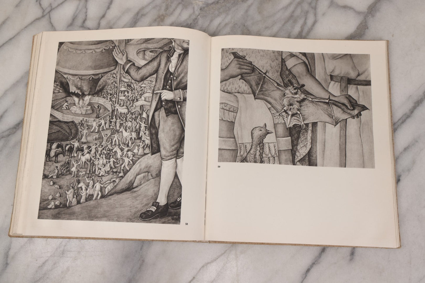 Lot 140 - "Mural Painting Of The Mexican Revolution" Large-Format Vintage Art Book, Richly Illustrated, Published By Fondo De Cultura Económica, Mexico, 1967, Second English Edition, Linen Cloth Boards With Stylized Pre-Columbian Design