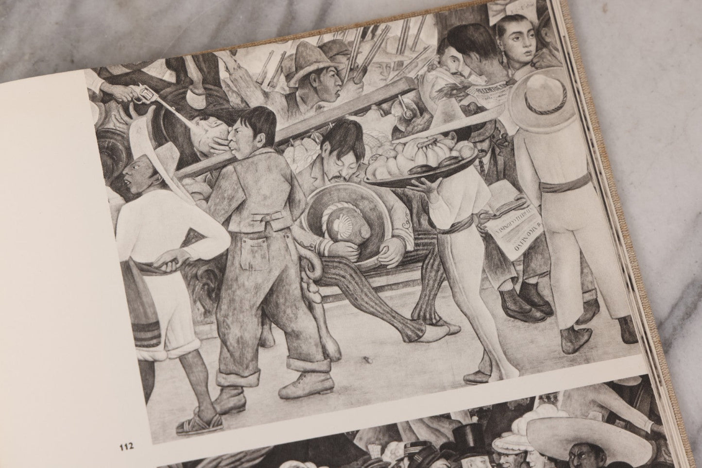 Lot 140 - "Mural Painting Of The Mexican Revolution" Large-Format Vintage Art Book, Richly Illustrated, Published By Fondo De Cultura Económica, Mexico, 1967, Second English Edition, Linen Cloth Boards With Stylized Pre-Columbian Design
