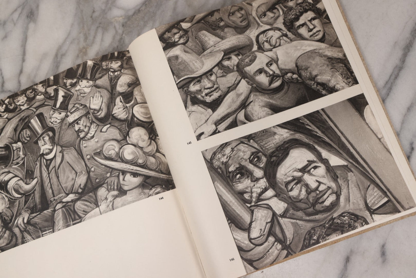 Lot 140 - "Mural Painting Of The Mexican Revolution" Large-Format Vintage Art Book, Richly Illustrated, Published By Fondo De Cultura Económica, Mexico, 1967, Second English Edition, Linen Cloth Boards With Stylized Pre-Columbian Design