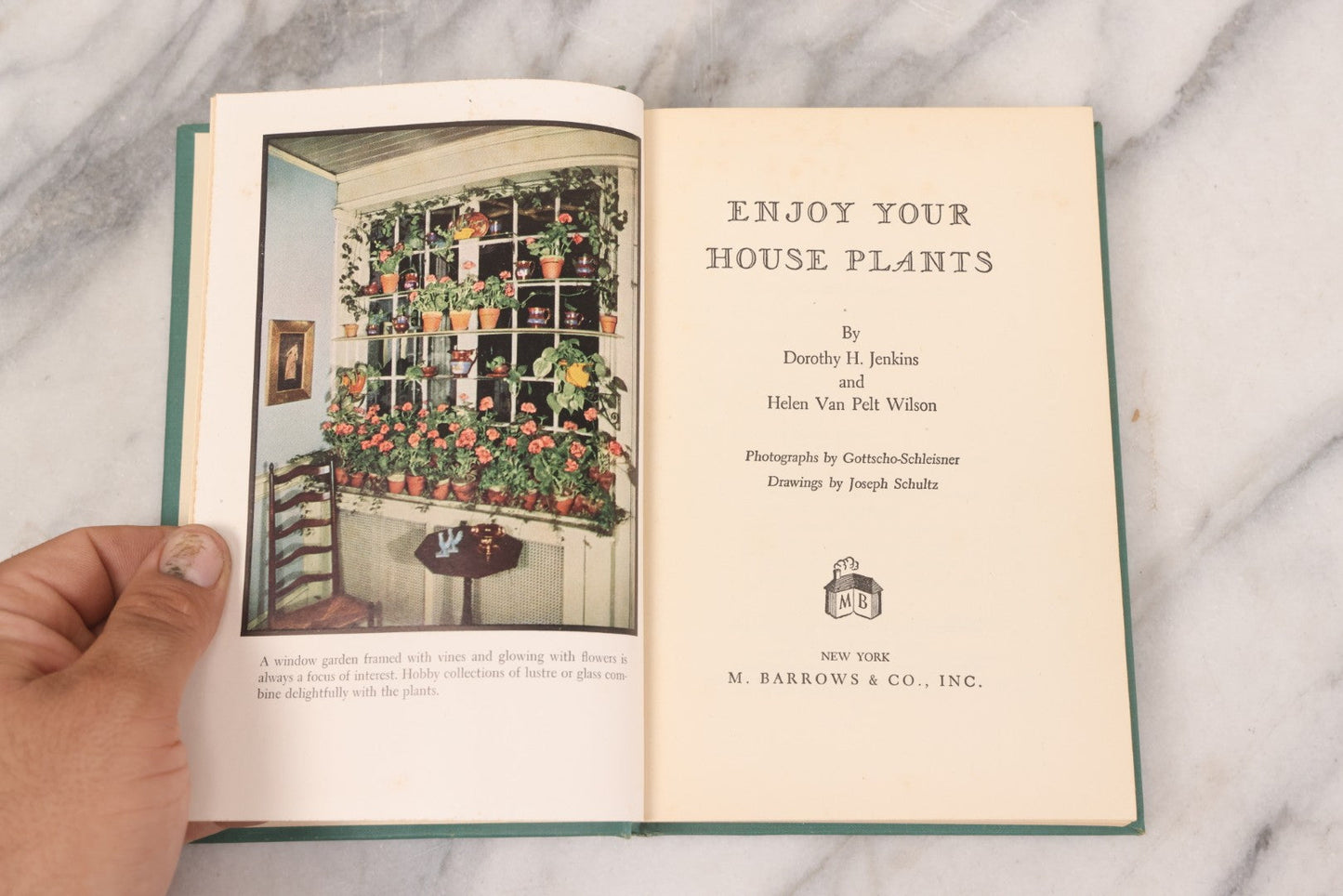 Lot 143 - Pair Of Vintage Gardening Books, "Enjoy Your House Plants" By Dorothy H. Jenkins & Helen Van Pelt Wilson, 1964 And "Wild Flowers For Your Garden" By Helen S. Hull, C. 1940s