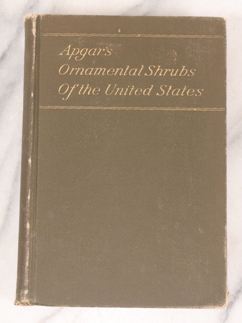 Lot 144 - "Ornamental Shrubs Of The United States (Hardy, Cultivated)" Antique Book By Austin Craig Apgar, American Book Company, New York, Cincinnati, Chicago, Copyright 1910