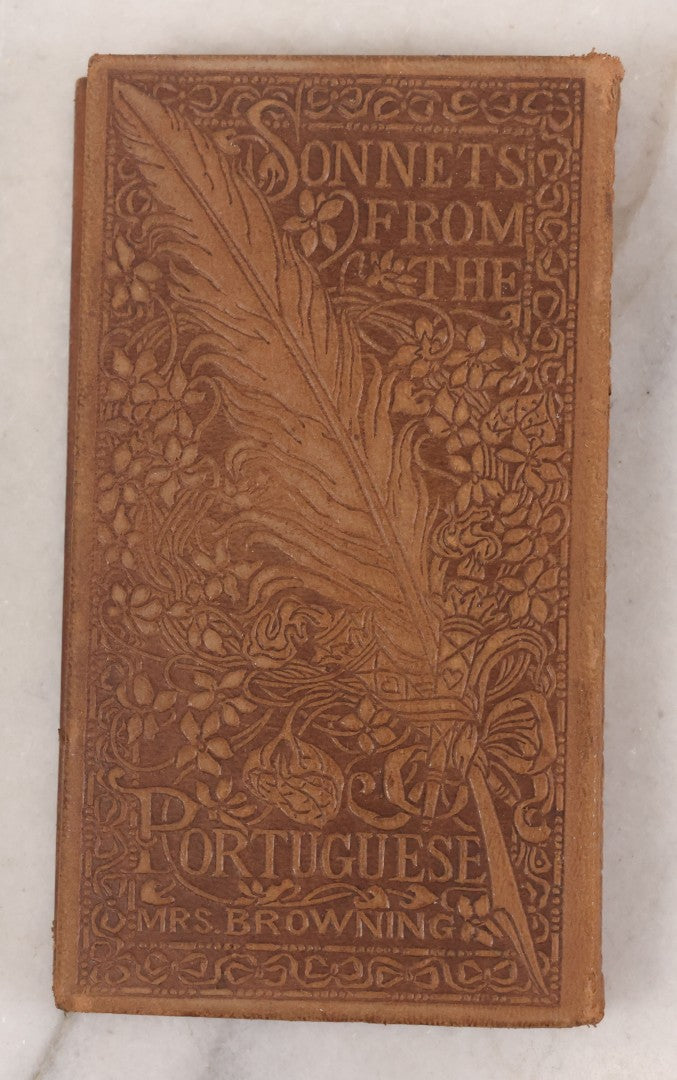 Lot 146 - "Sonnets From The Portuguese And Other Poems" By Elizabeth Barrett Browning And "One Word More And Other Poems" By Robert Browning, Two Works In One Antique Miniature Book, Published By The Century Co., New York, 1905