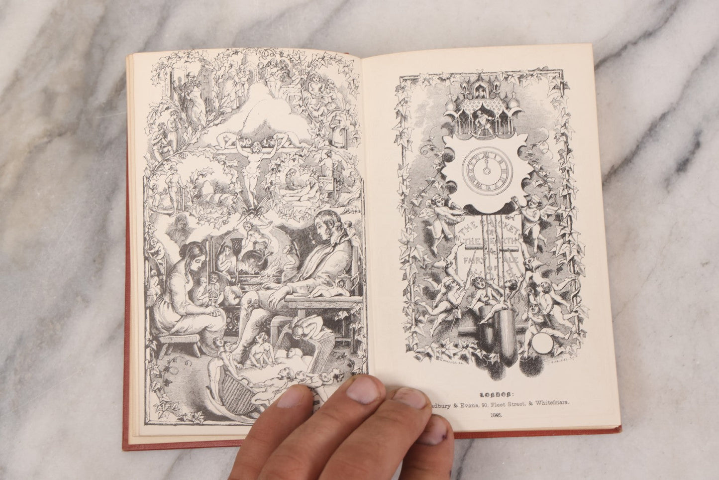 Lot 148 - "The Cricket On The Hearth: A Fairy Tale Of Home" Facsimile Edition And "Little Dorrit" Pair Of Antique Books By Charles Dickens, 1914 And 1913, Respectively