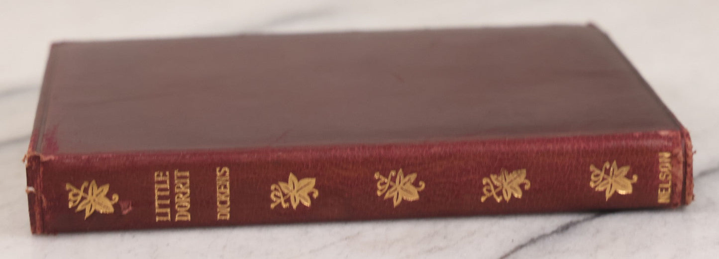 Lot 148 - "The Cricket On The Hearth: A Fairy Tale Of Home" Facsimile Edition And "Little Dorrit" Pair Of Antique Books By Charles Dickens, 1914 And 1913, Respectively