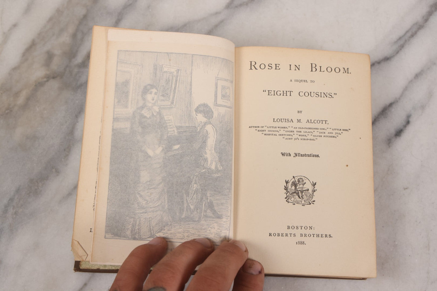 Lot 149 - "Rose In Bloom" Antique Novel Book By Louisa May Alcott, Illustrated, Published By Roberts Brothers, Boston, 1888