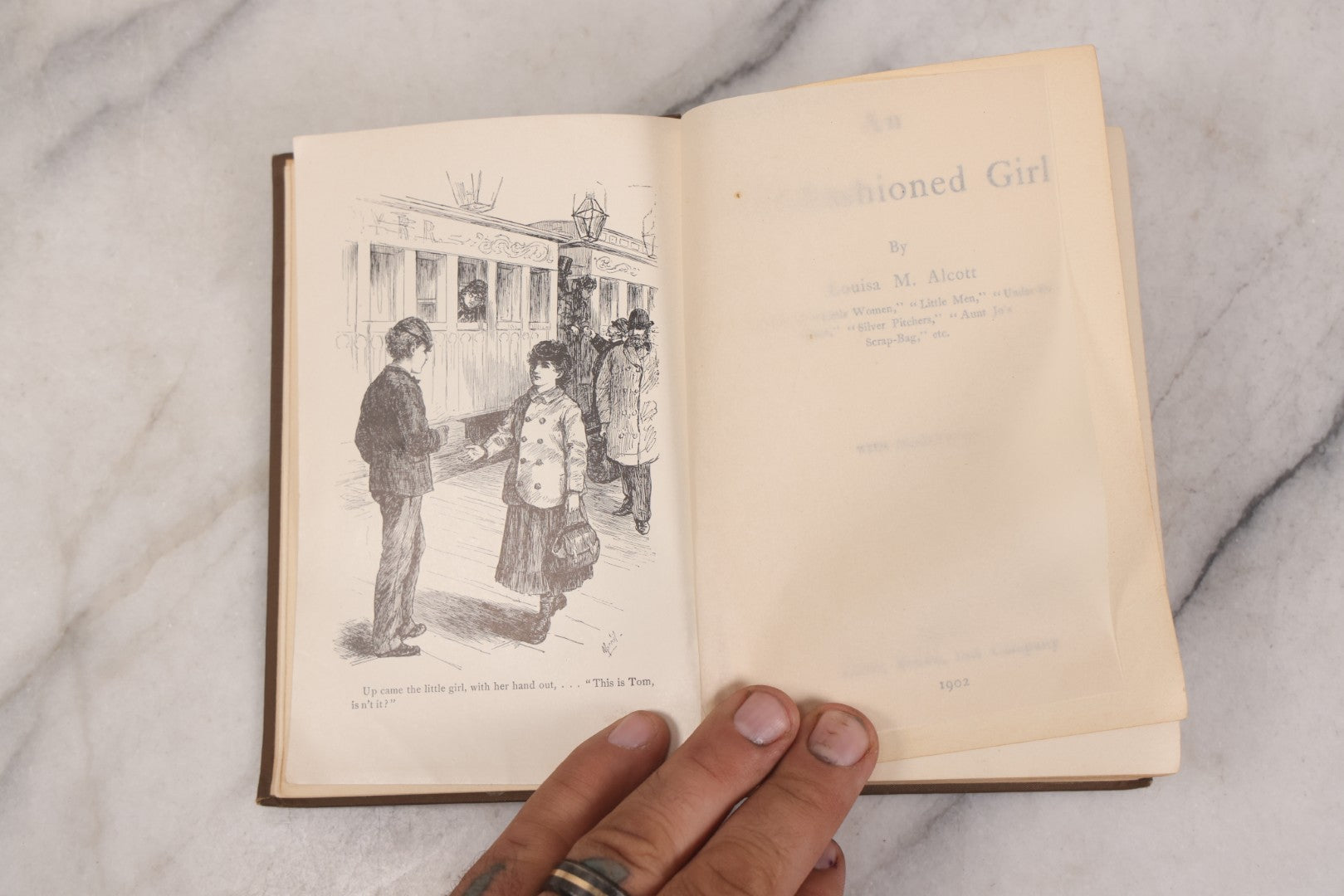 Lot 150 - "An Old-Fashioned Girl" Antique Novel Book By Louisa May Alcott, Illustrated, Published By Little, Brown, And Company, Boston, 1902