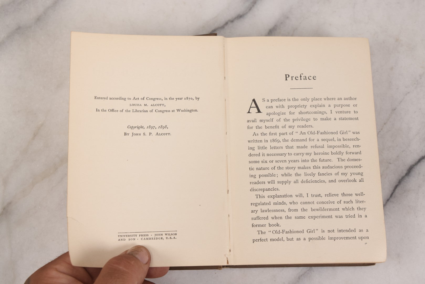 Lot 150 - "An Old-Fashioned Girl" Antique Novel Book By Louisa May Alcott, Illustrated, Published By Little, Brown, And Company, Boston, 1902