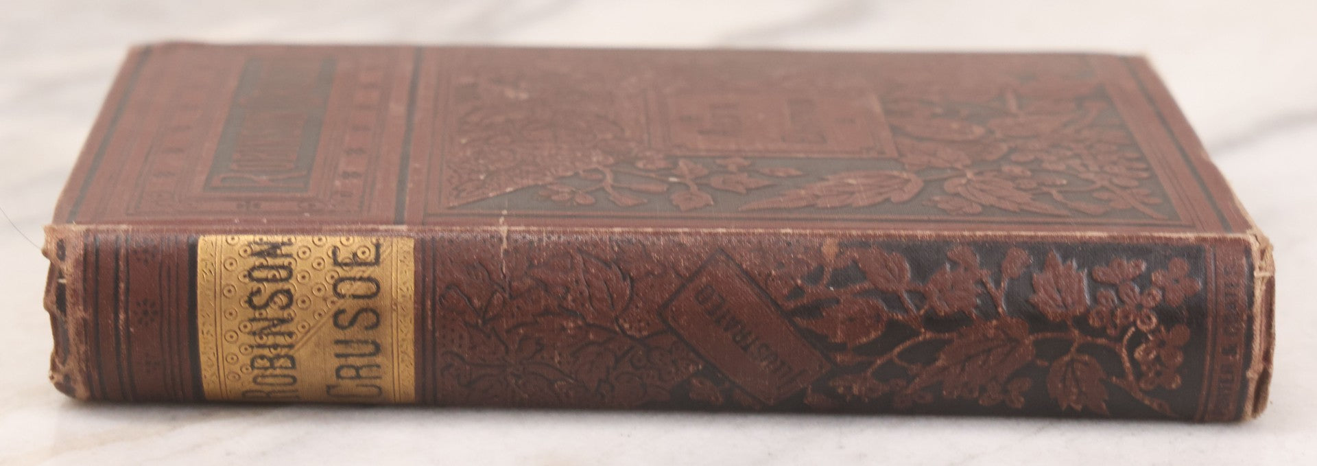 Lot 151 - "Robinson Crusoe" Antique Novel Book By Daniel Defoe, Alta Edition, Circa Late 19th Century, Note Missing Pages
