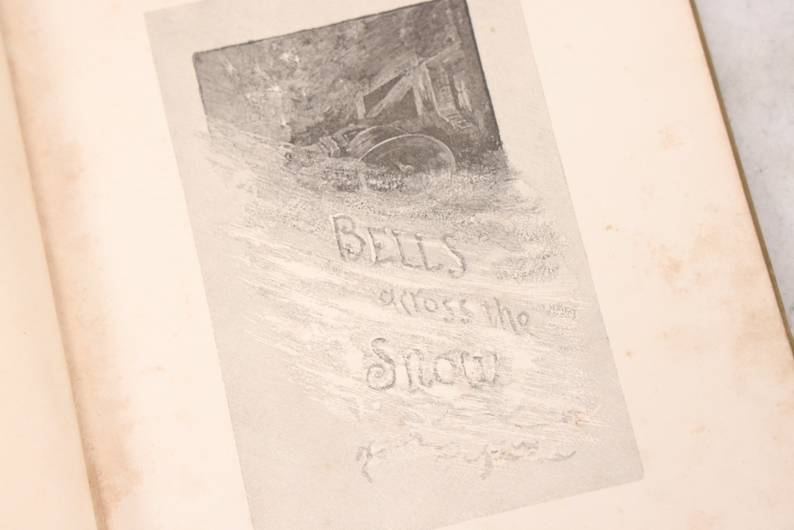 Lot 152 - "Bells Across The Snow" Antique Poetry Holiday Gift Book By Frances Ridley Havergal, Illustrated, Published By E.P. Dutton And Company, New York, 1884