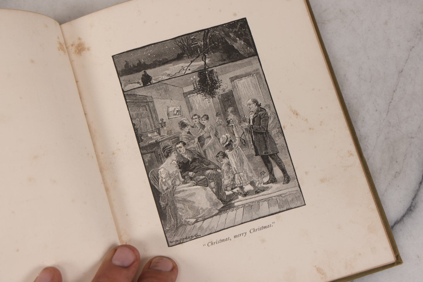 Lot 152 - "Bells Across The Snow" Antique Poetry Holiday Gift Book By Frances Ridley Havergal, Illustrated, Published By E.P. Dutton And Company, New York, 1884