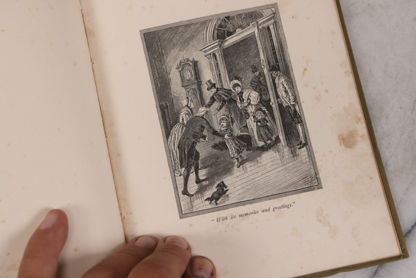 Lot 152 - "Bells Across The Snow" Antique Poetry Holiday Gift Book By Frances Ridley Havergal, Illustrated, Published By E.P. Dutton And Company, New York, 1884