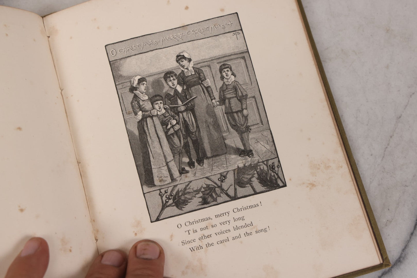 Lot 152 - "Bells Across The Snow" Antique Poetry Holiday Gift Book By Frances Ridley Havergal, Illustrated, Published By E.P. Dutton And Company, New York, 1884