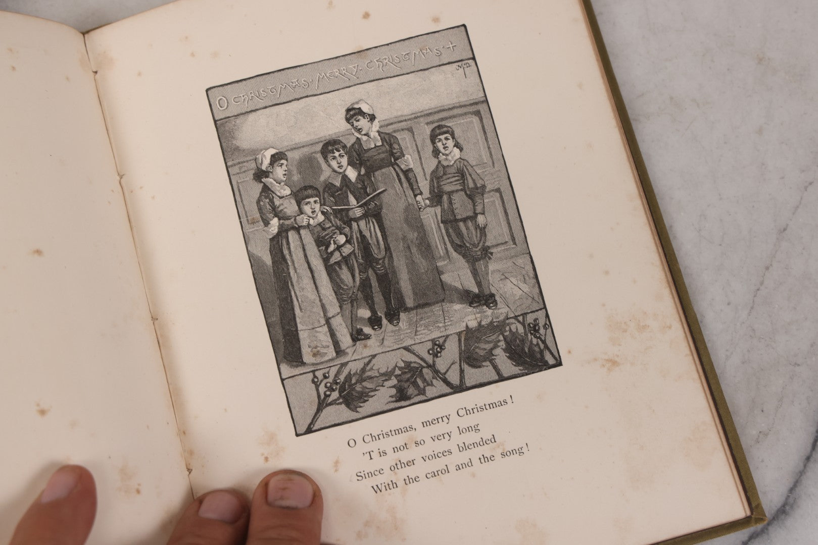 Lot 152 - "Bells Across The Snow" Antique Poetry Holiday Gift Book By Frances Ridley Havergal, Illustrated, Published By E.P. Dutton And Company, New York, 1884