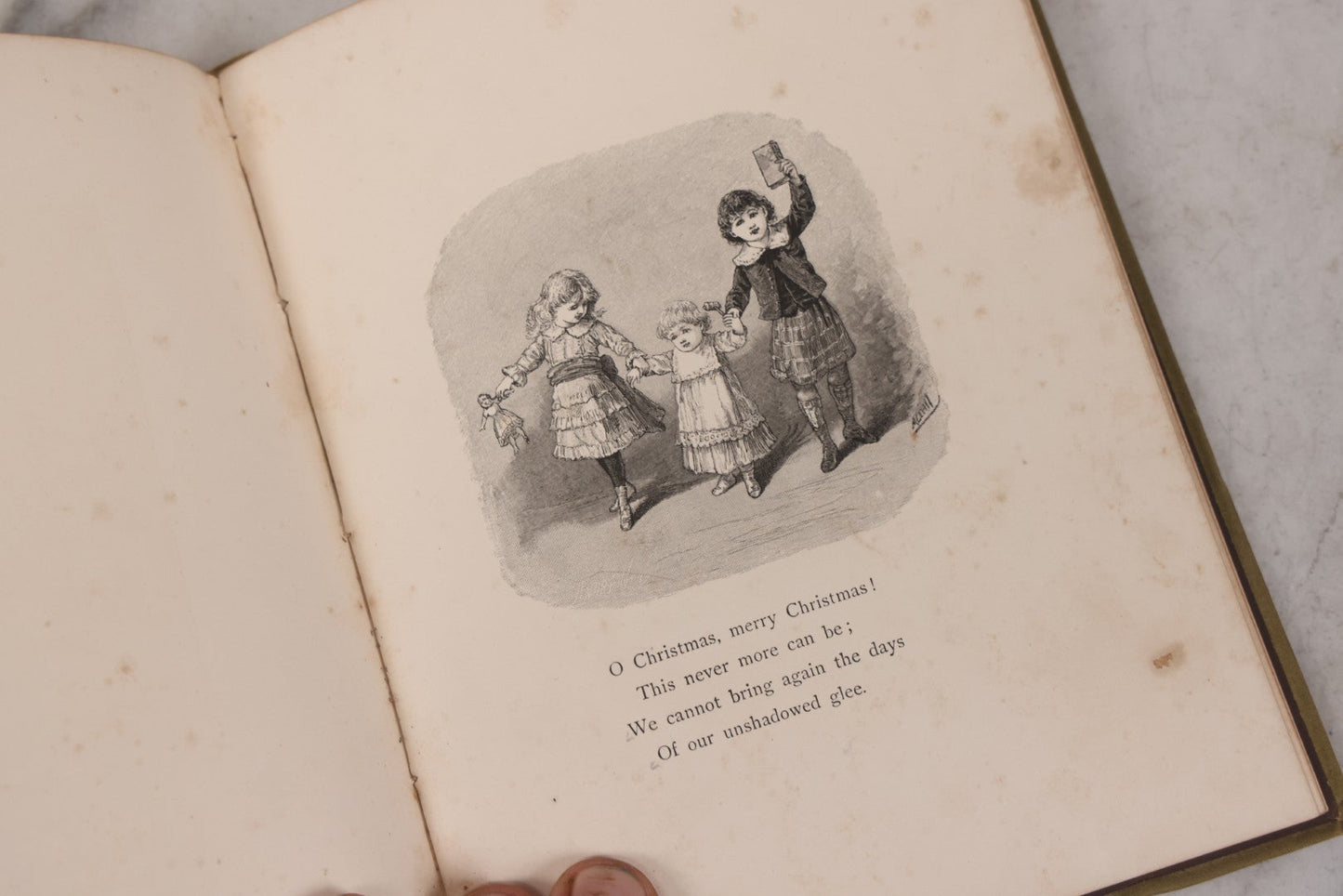 Lot 152 - "Bells Across The Snow" Antique Poetry Holiday Gift Book By Frances Ridley Havergal, Illustrated, Published By E.P. Dutton And Company, New York, 1884