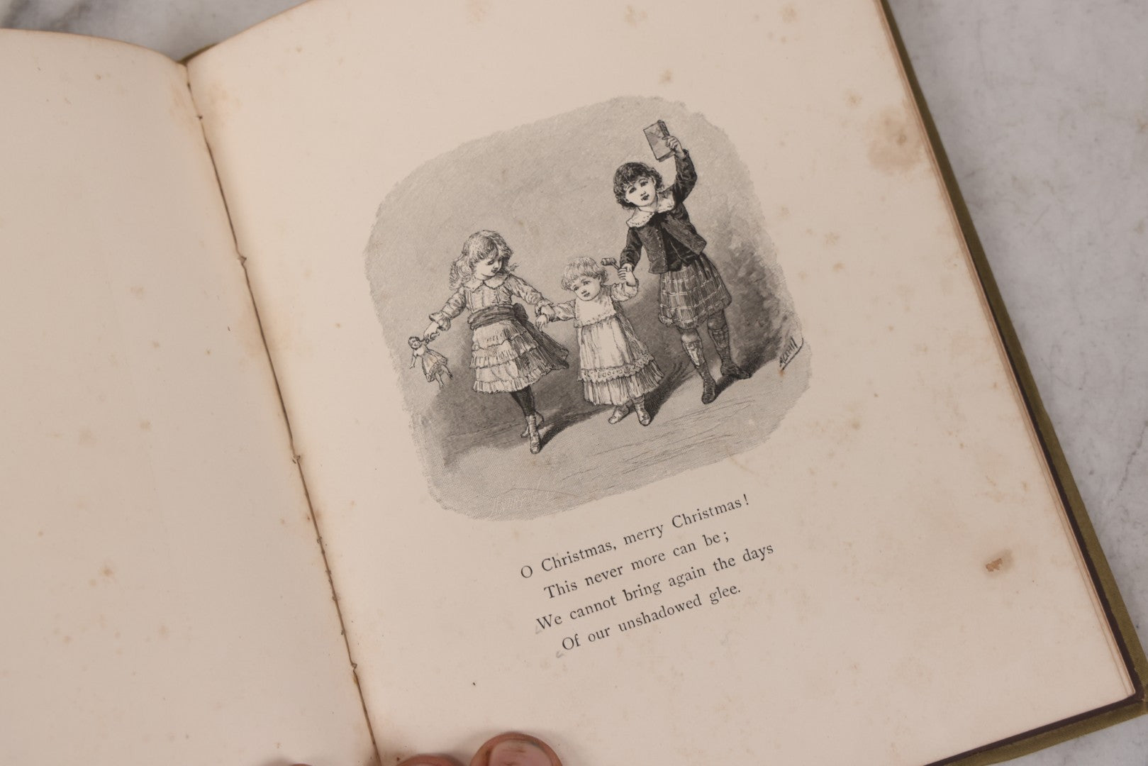 Lot 152 - "Bells Across The Snow" Antique Poetry Holiday Gift Book By Frances Ridley Havergal, Illustrated, Published By E.P. Dutton And Company, New York, 1884