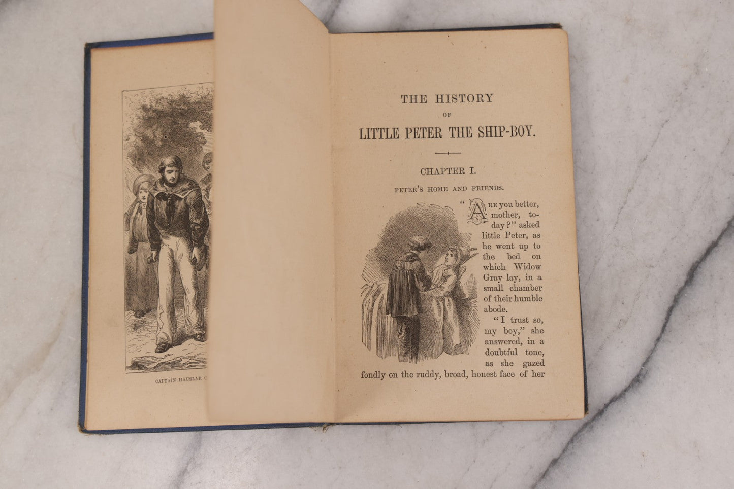 Lot 153 - "The History Of Little Peter The Ship-Boy" Antique Book By William H.G. Kingston, Gifted To Sammy Willeby "A Reward For Study" From His Teacher In 1874, With Illustrated Gift Inscription, Published By The Religious Tract Society, London